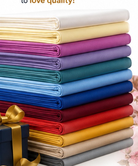 Stack of quality fabrics